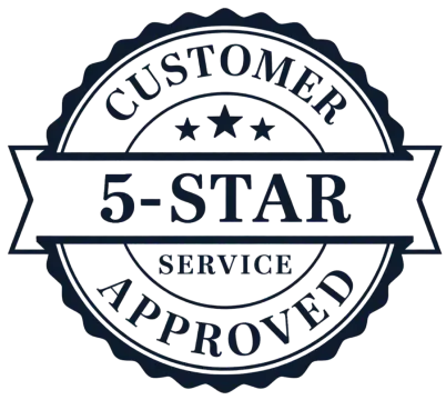 Customer 5-Star Service Approved badge