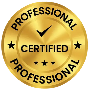 Professional certified electrician badge