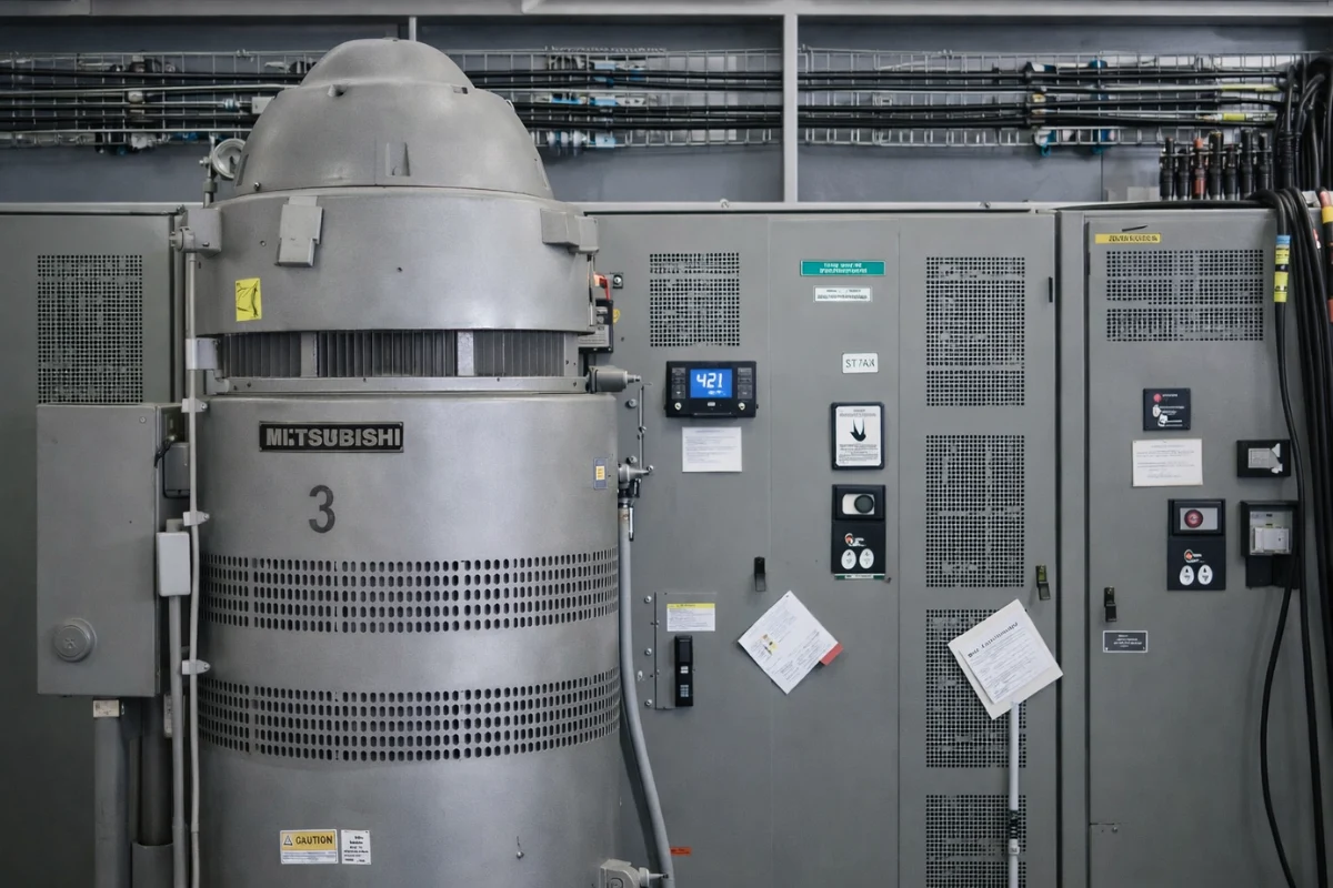 Industrial electrical panels and motor control equipment supporting wastewater treatment operations in Baltimore, MD.