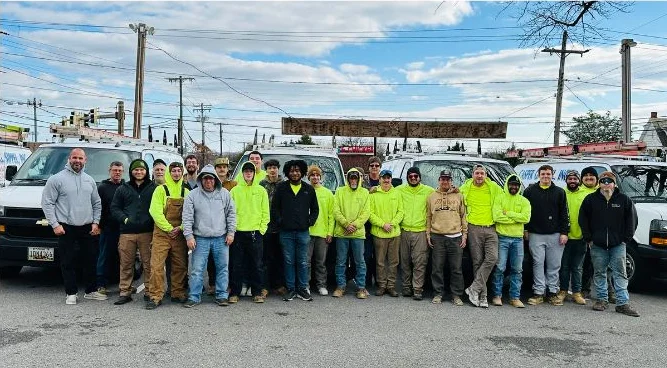 The Casper Sippel Electric team in Baltimore, Maryland